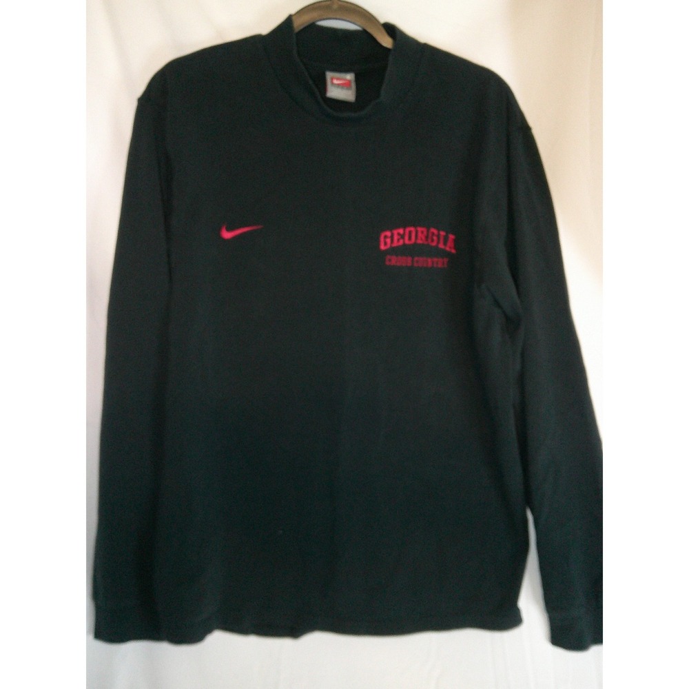 Rare Vintage Nike Georgia Cross Country Long Sleeve Training Top Mens Size Small
